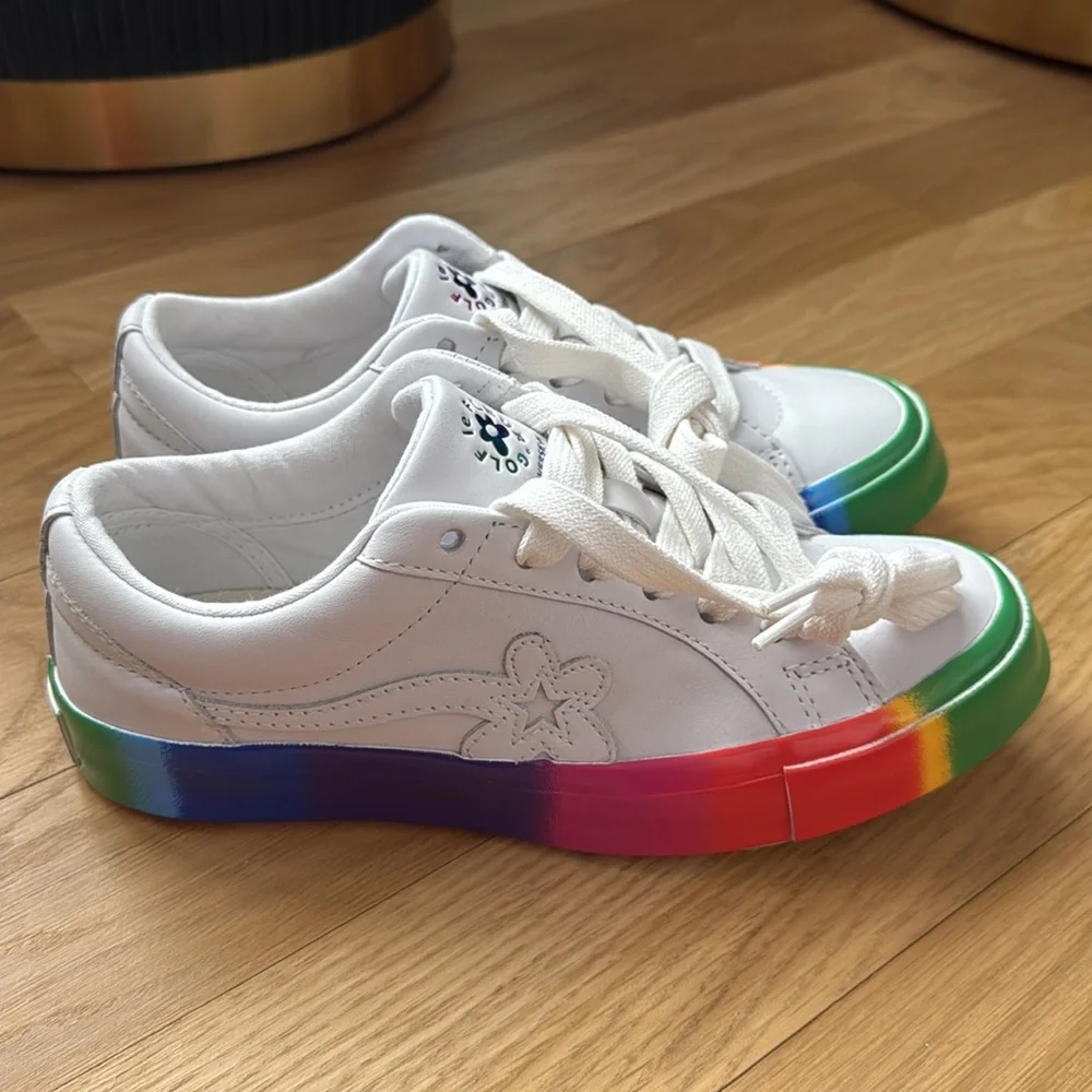 Converse x Golf le Fleur leather low top sneakers NWOT - Picture 10 of 16
